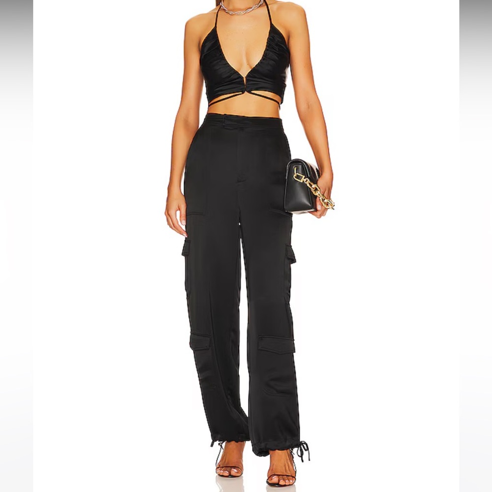 Nicholas Nori Utilitarian‎ Drawcord Pant Black Size 10 NWT